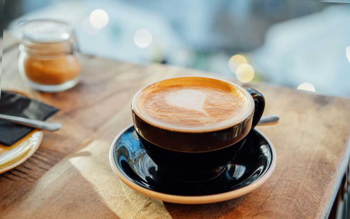 Coffee at a cafe near Clarcona Groves in Orlando, Florida