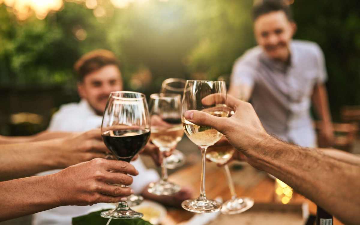 Residents enjoying their drinks near Rosemead in San Gabriel, California