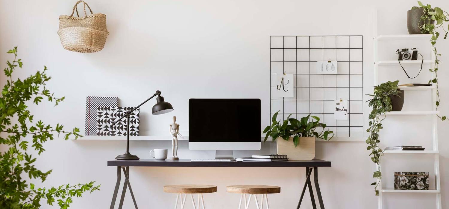 Spacious work station at South Oak Villas in Garrett, Indiana