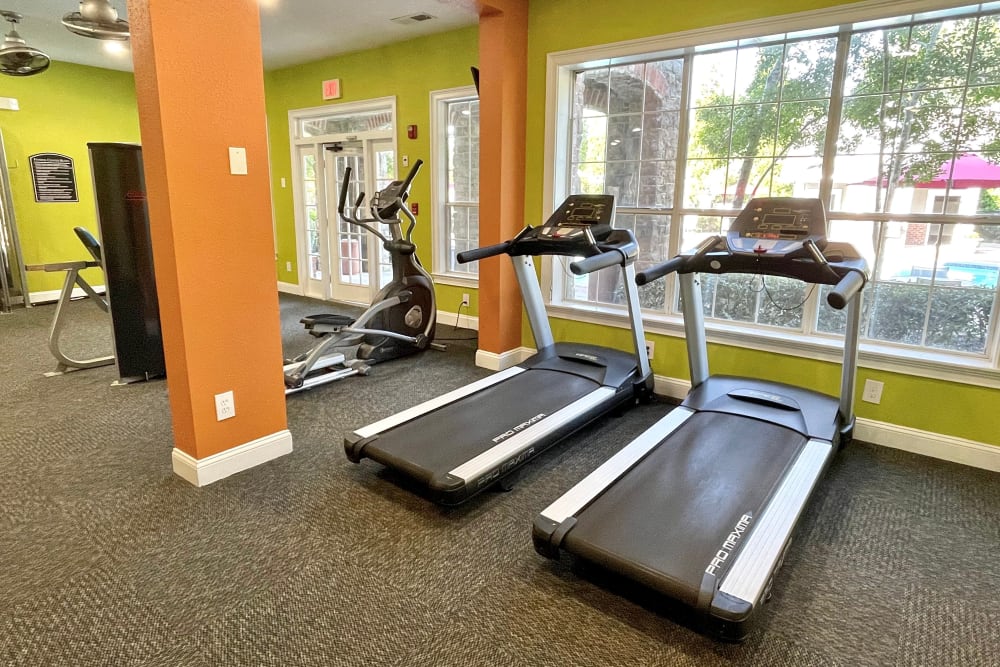 Enjoy apartments with a gym at The Abbey at Eagles Landing in Stockbridge, GA