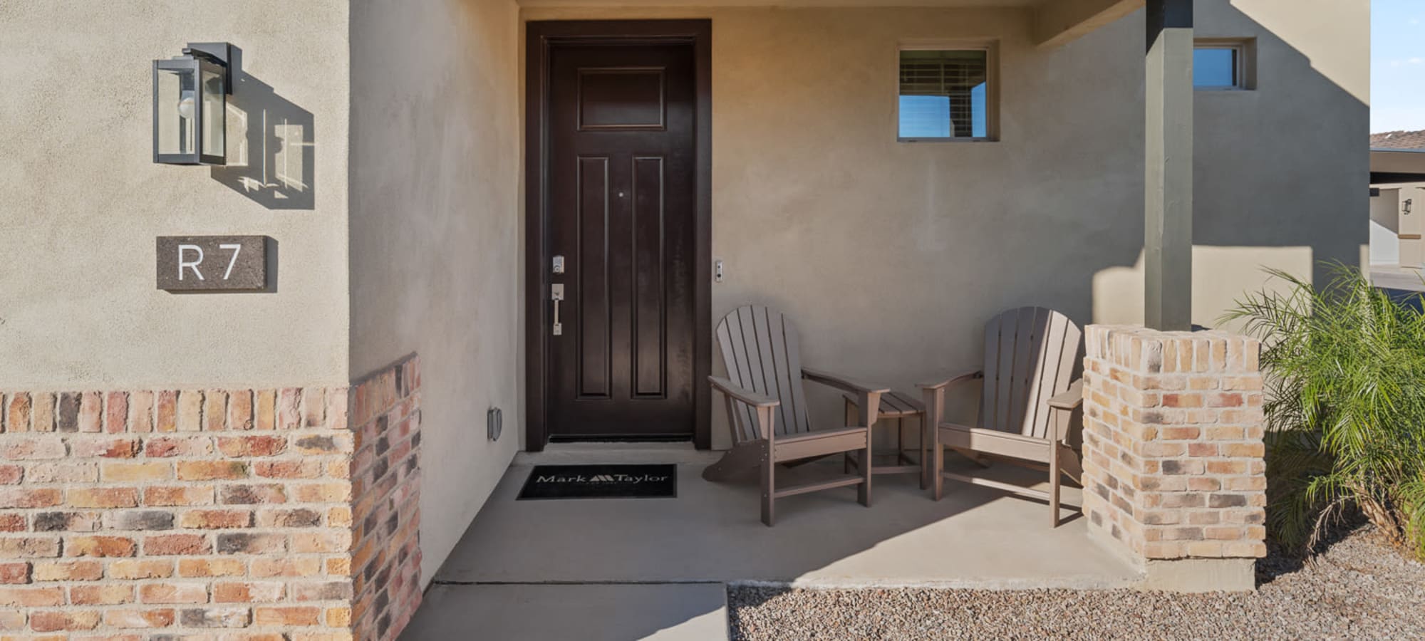 Home entrance at EVR Porter home in Maricopa, Arizona