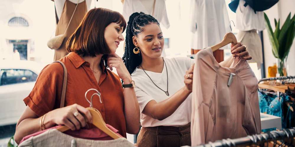 Women shopping for clothes near 811 East Downtown in Knoxville, Tennessee