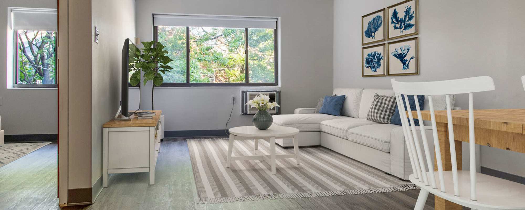 Modern apartments at Chelsea Village in Chelsea, Massachusetts