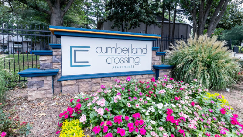 Front entrance to Cumberland Crossing in Marietta, Georgia