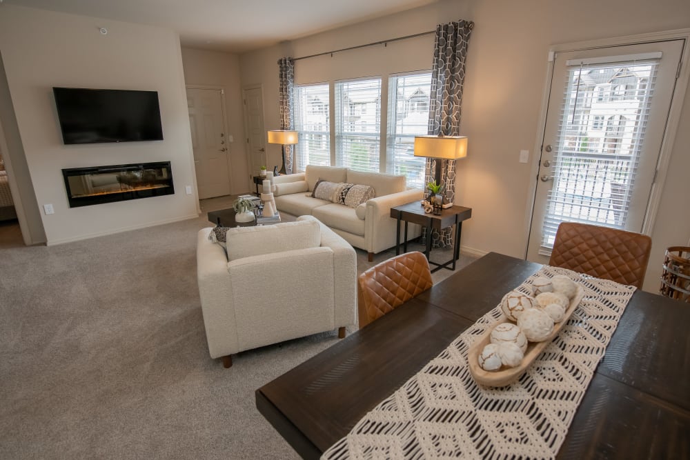 Open, spacious floor plans at Bend at New Road Apartments in Waco, Texas