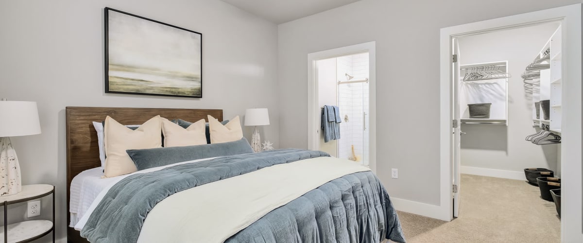 Cozy bedroom at Exchange at St. Augustine in St Augustine, Florida