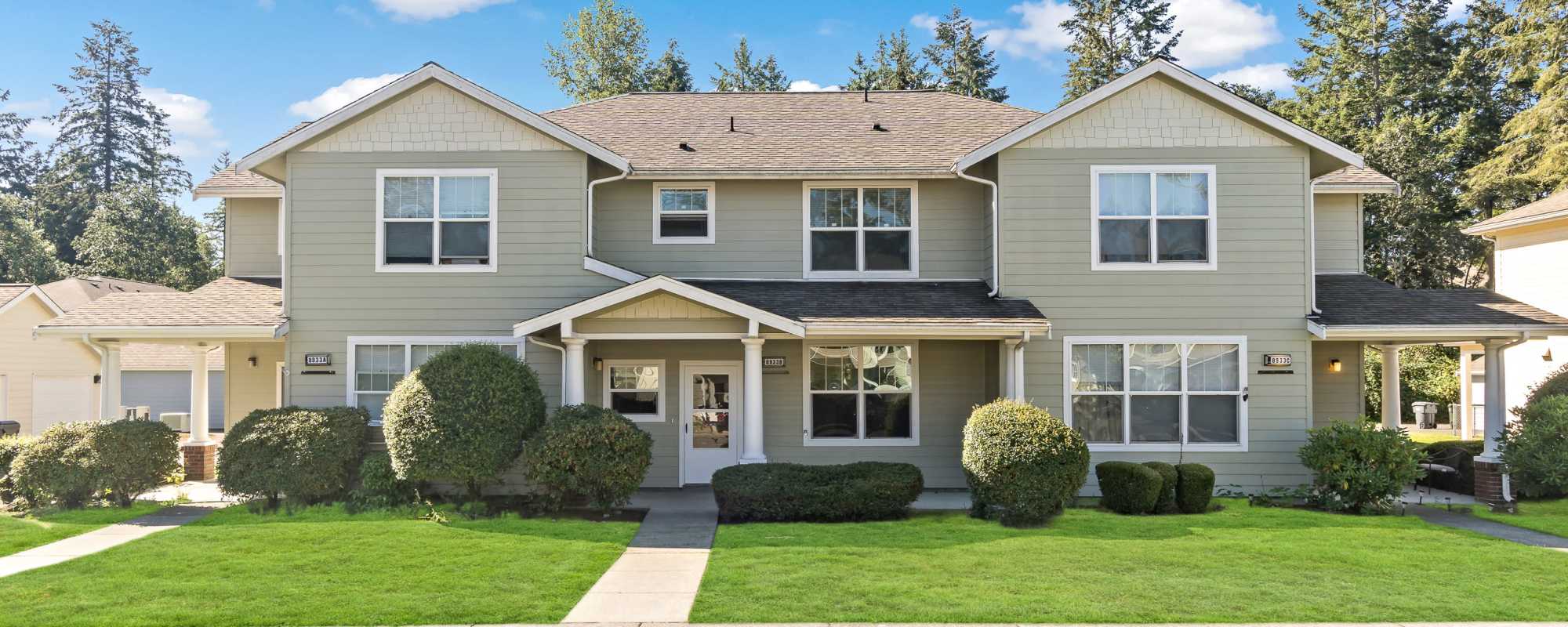 Exterior of home at Beachwood North in Joint Base Lewis McChord, Washington