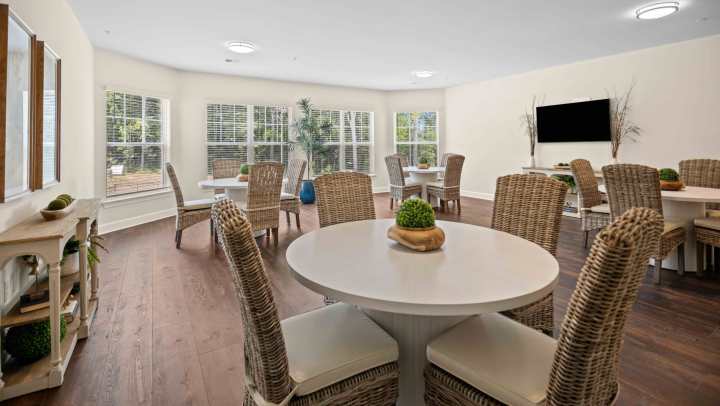Community hall with multiple seating place 