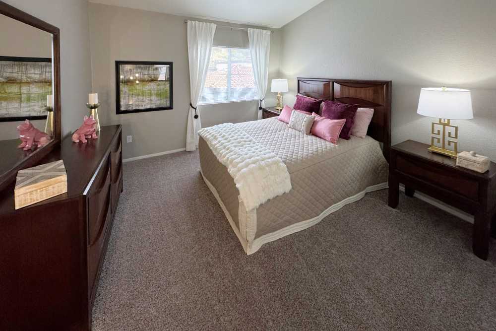 Spacious bedroom at Mariner at South Shores in Las Vegas, Nevada