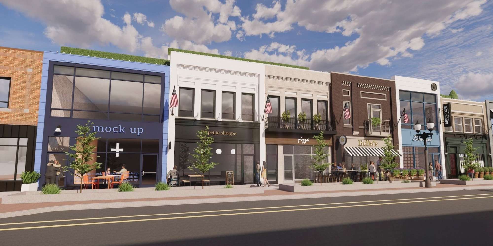 Apartments at Brick Row in Lansing, Michigan
