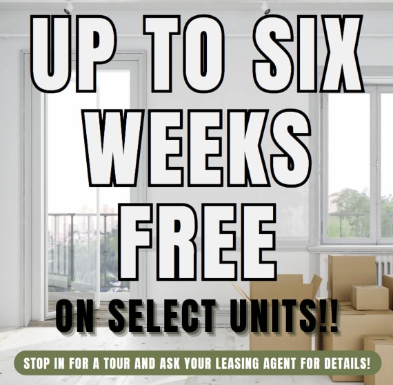 The Palm On SPID Summer Special UP TO 6 WEEKS Free on Select Apartment Homes! Limited Availability - Act Fast! **Discount applies after first full months rent.