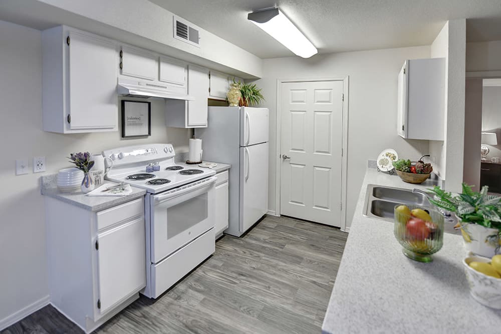 kitchen area at Cottonwood Crossing Apartments in Casa Grande, Arizona 