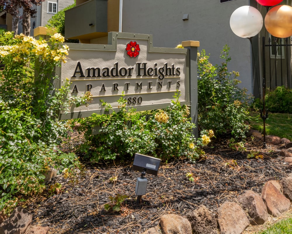 Amador Heights property signage