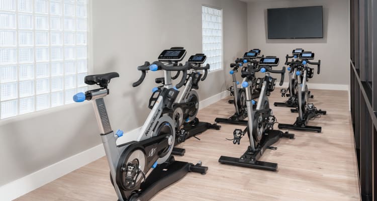 Cycle center in the fitness area at Elite North Scottsdale in Scottsdale, Arizona
