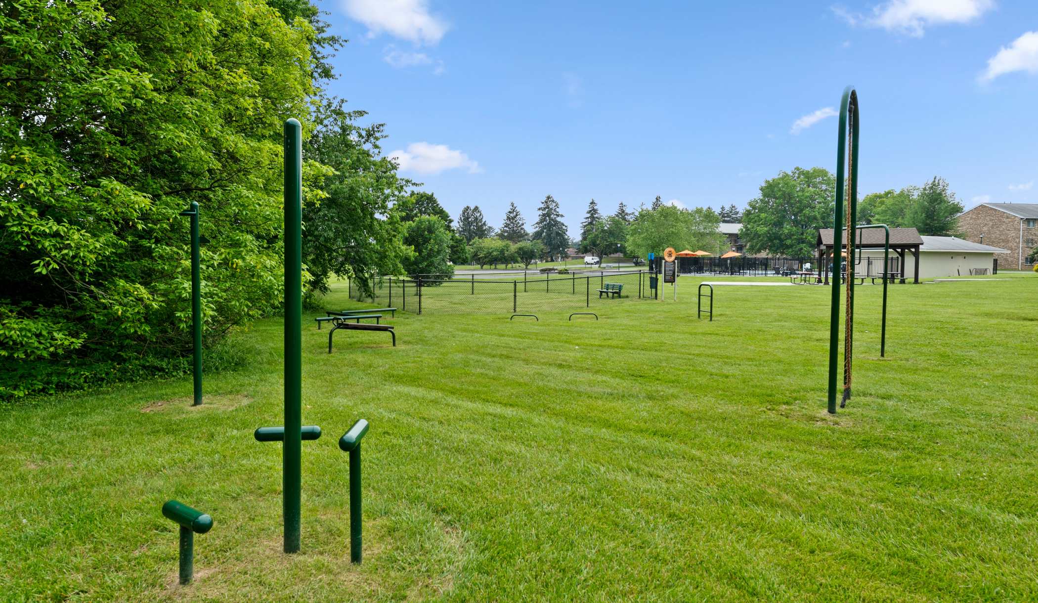 Outdoor Fitness area at The Ridge in Hagerstown, Maryland