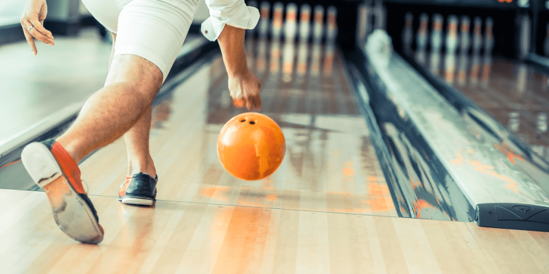 A resident bowling near Coleville in Coleville, California