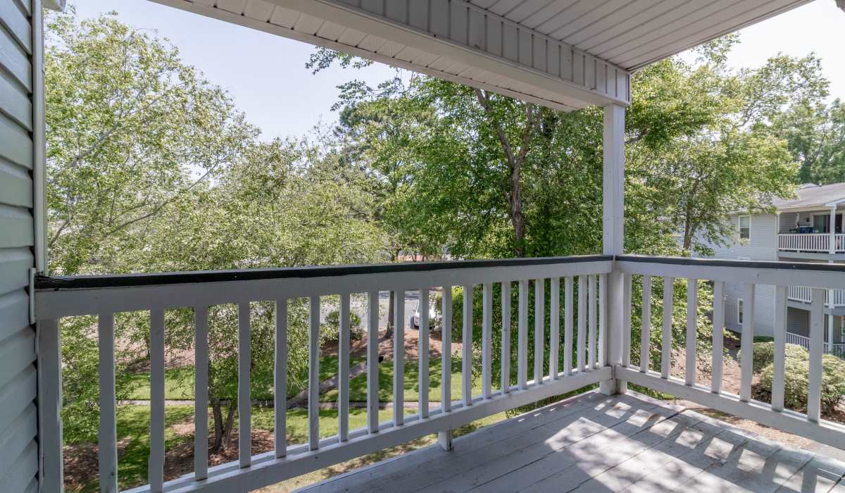 balcony at Sand Ridge in Wilmington, North Carolina