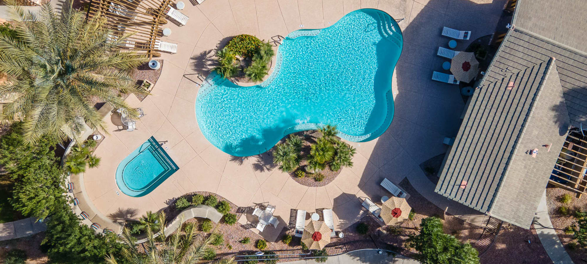 Resort-style pool at Borrego at Spectrum in Gilbert, Arizona
