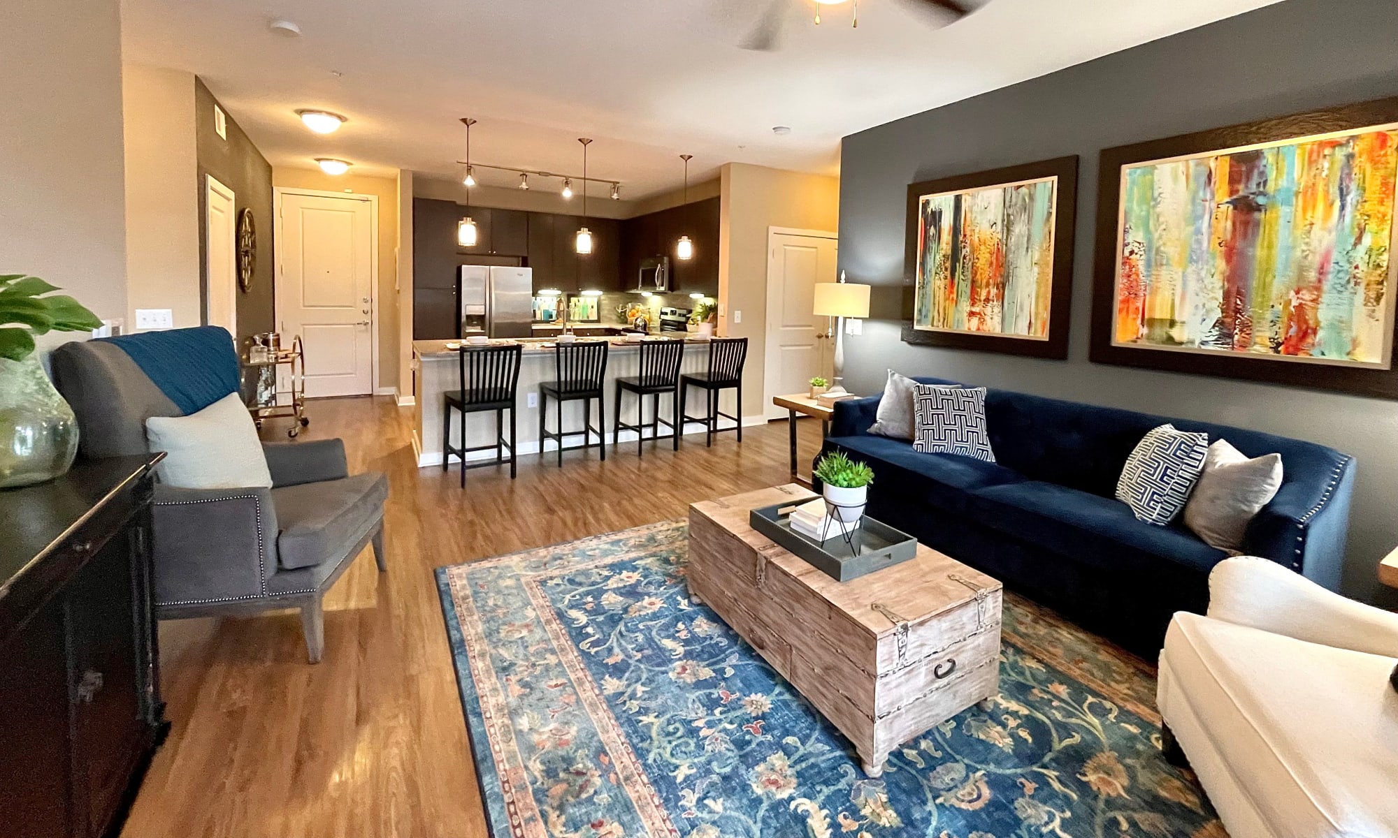 Enjoy spacious apartments at The Abbey at Spring Town Center in Spring, Texas