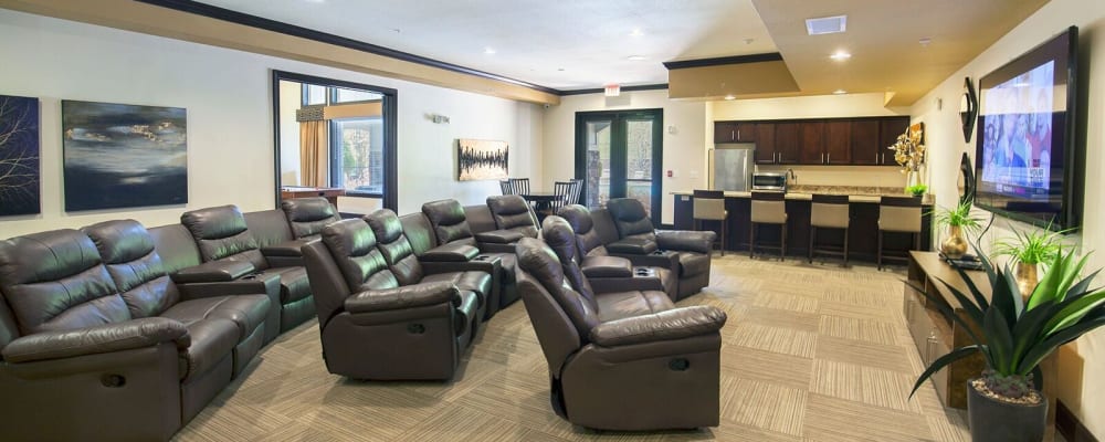 Movie room at Preserve Parc in Ooltewah, Tennessee