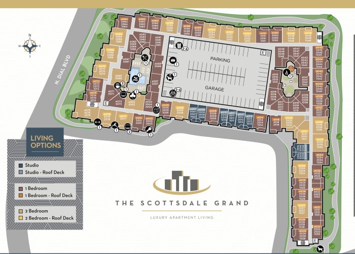 The Scottsdale Grand site plan