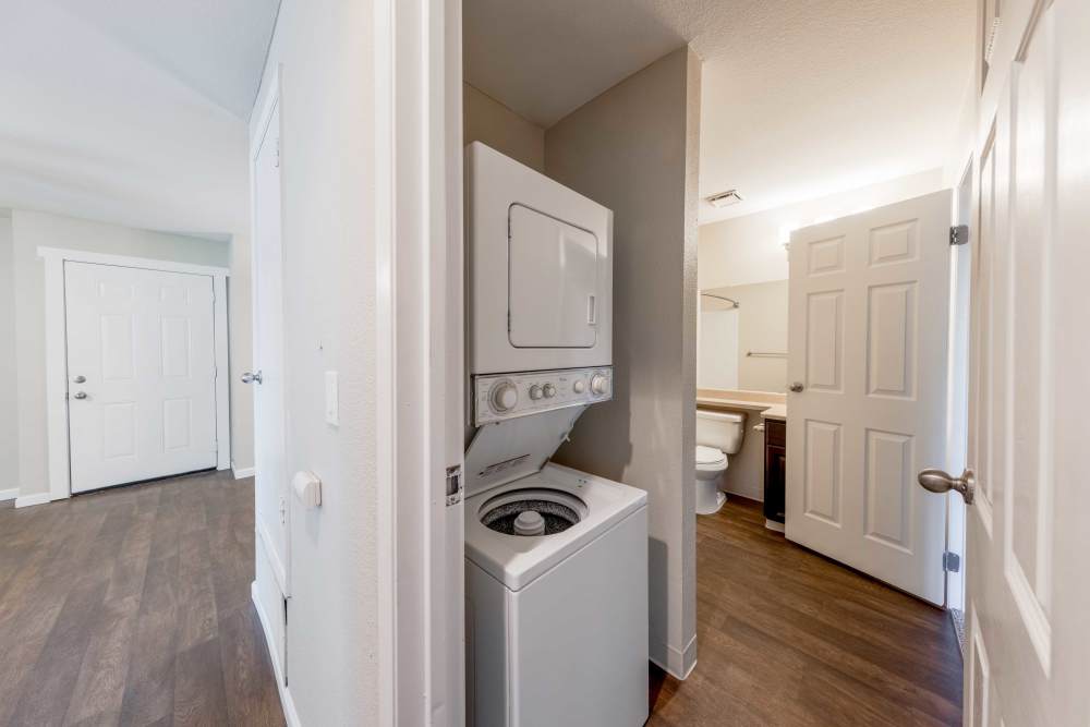 Apartment with washer and dryer at The Lodge at McCarran Ranch Apartment Homes in Reno, Nevada