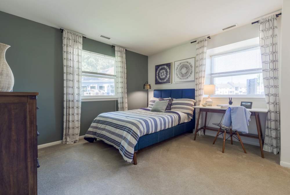 Relaxing bedroom The Landings Apartment Homes in Absecon, New Jersey
