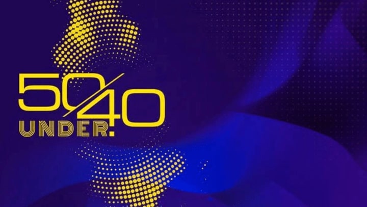50 Under 40 list logo