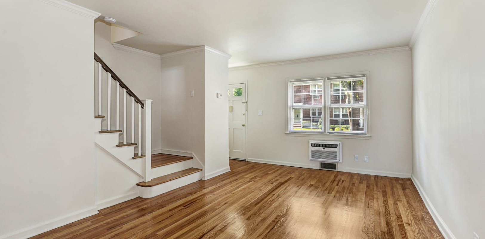 Hardwood flooring on the ground level of a resident home at General Wayne Townhomes and Ridgedale Gardens in Madison, New Jersey