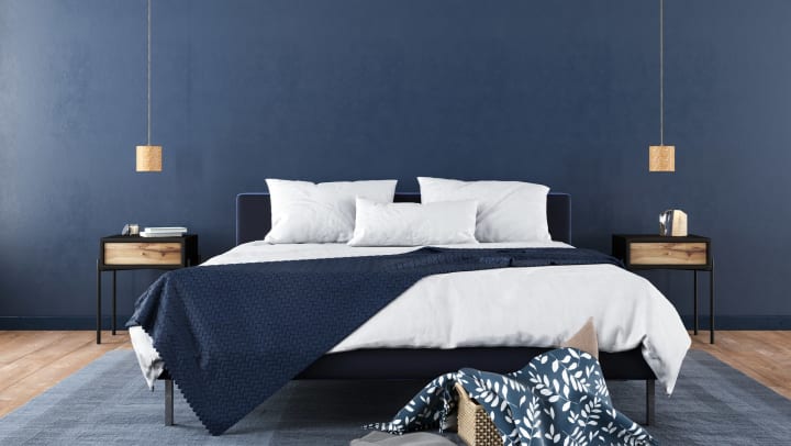 Stylish modern bedroom 