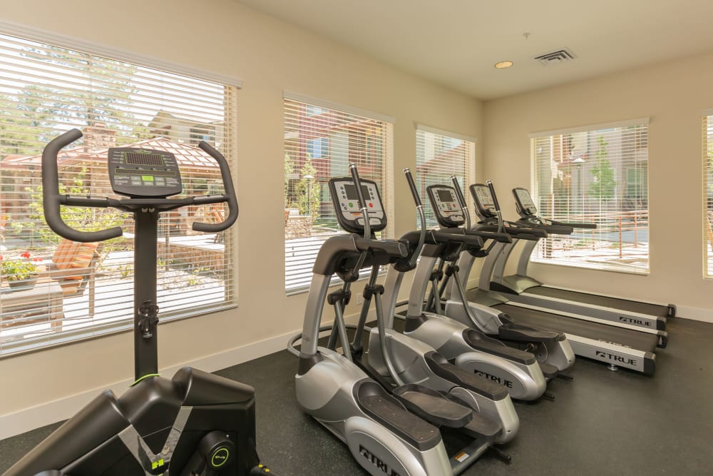 Resident fitness center at Mountain Trail in Flagstaff, Arizona