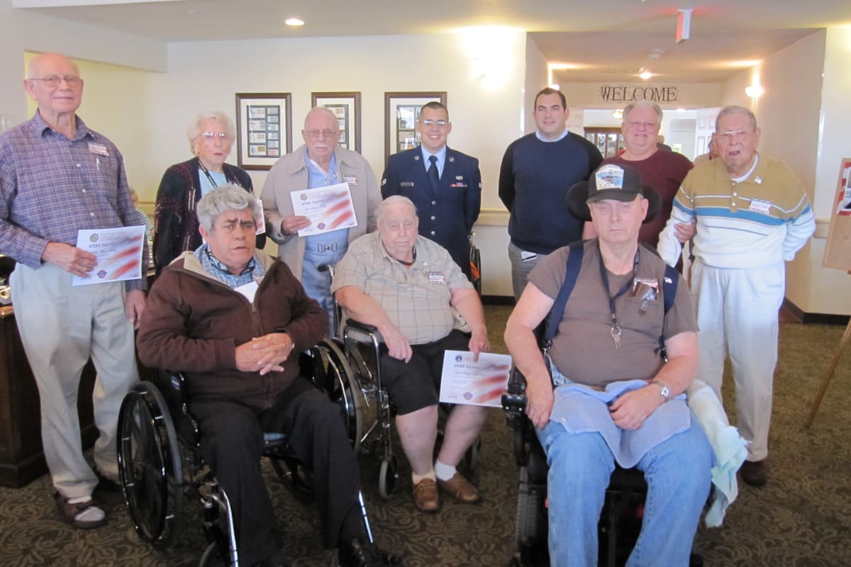Group of residents at Parsons House La Porte in La Porte, Texas