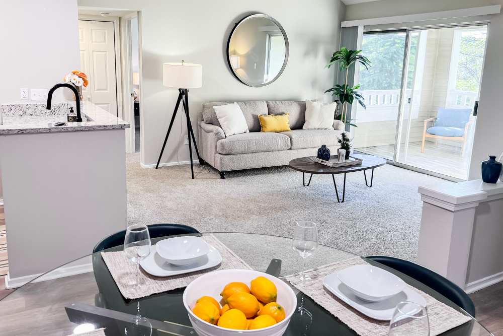 Comfortable living space in a Premium Unit at Residences at Belmont in Fredericksburg, Virginia