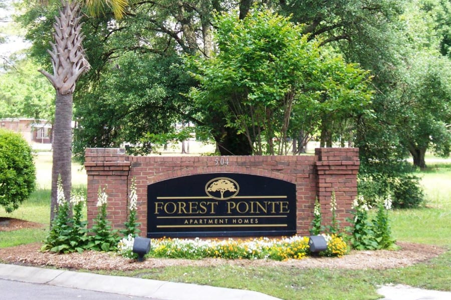 Signage outside of Forest Pointe in Walterboro, South Carolina