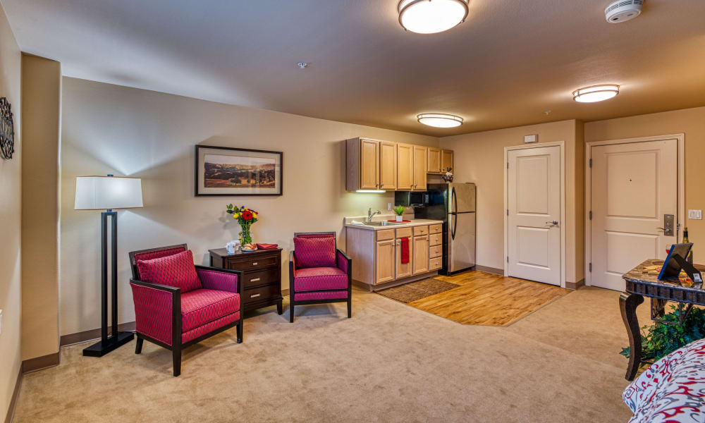 spacious resident floor plans available at Patriots Landing in DuPont, Washington. 