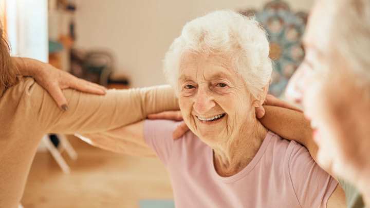 Senior people working together 
