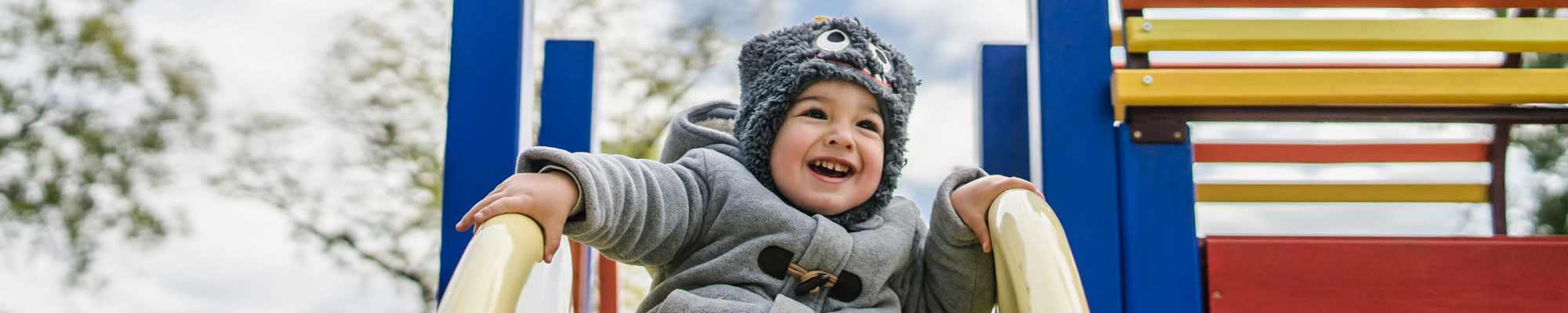 Children in sliders at Palmer in Waldorf, Maryland