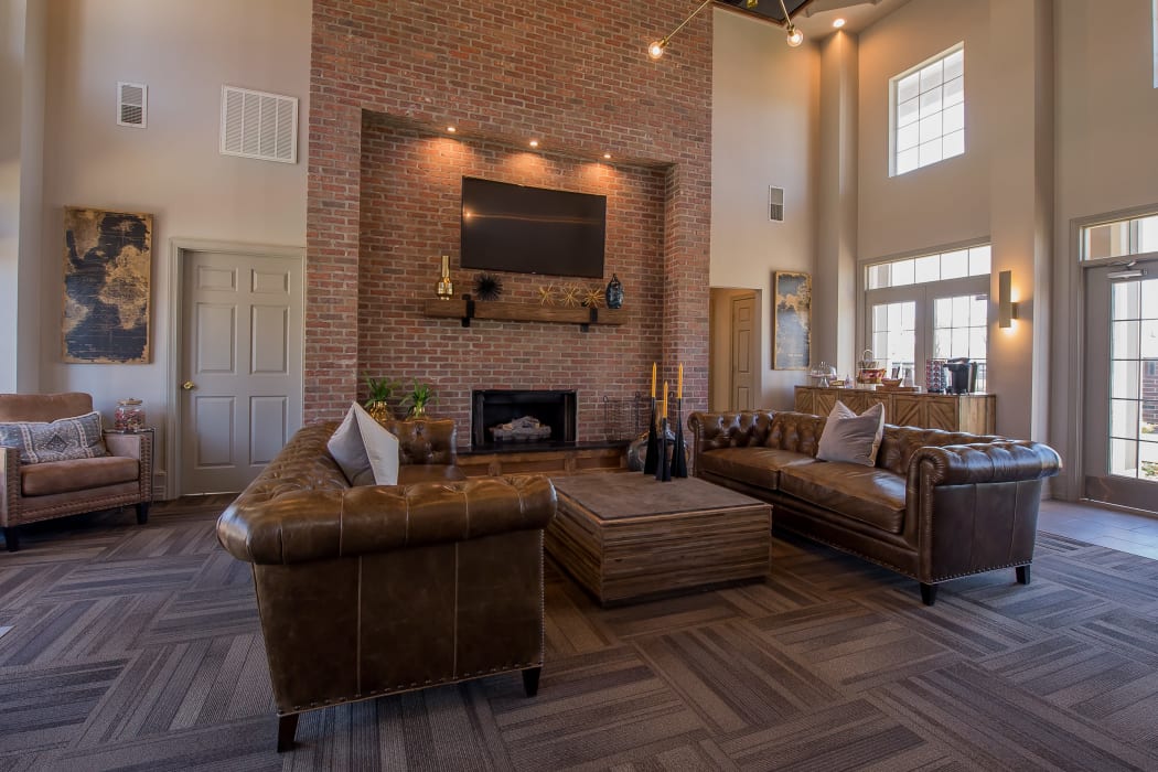Clubhouse with vaulted ceilings at Remington Apartments in Amarillo, Texas