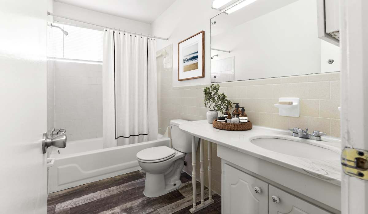Bathroom at Three Chopt West Apartments in Henrico, Virginia