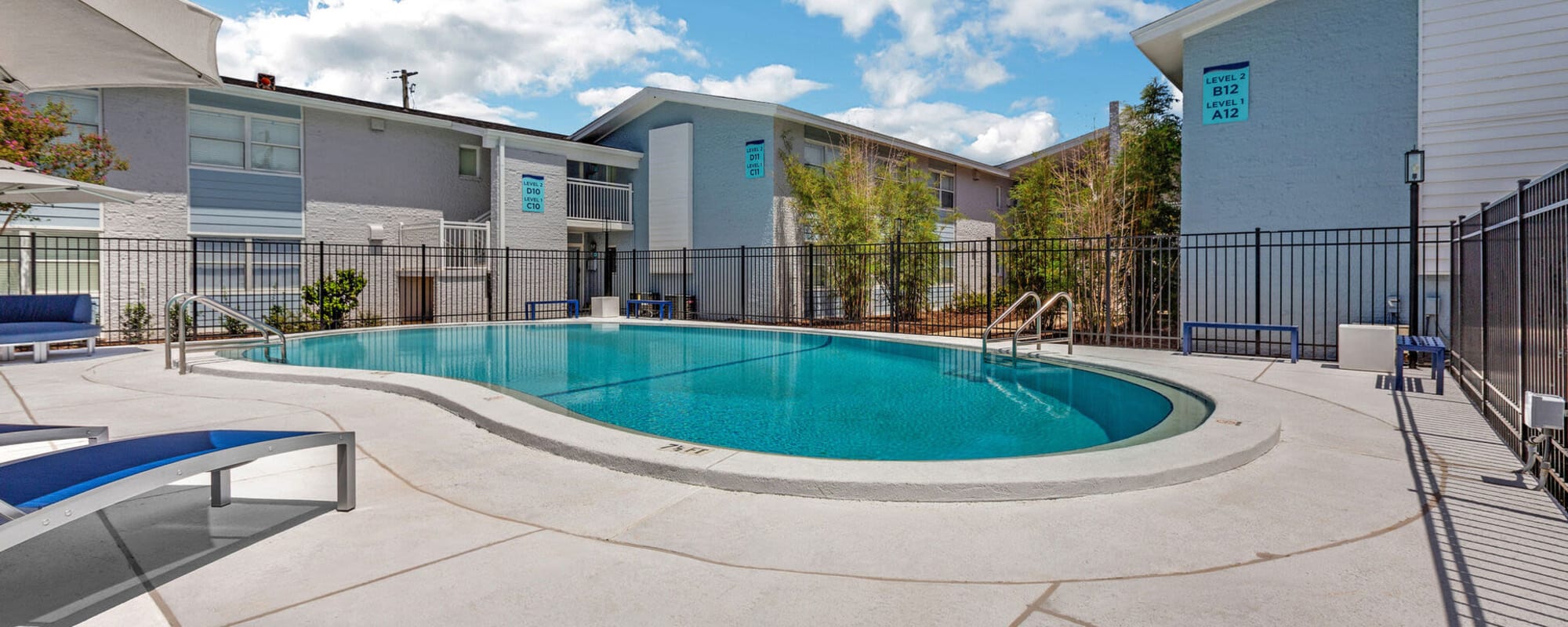 Our beautiful swimming pool at The Overlook at Pensacola Bay in Pensacola, Florida