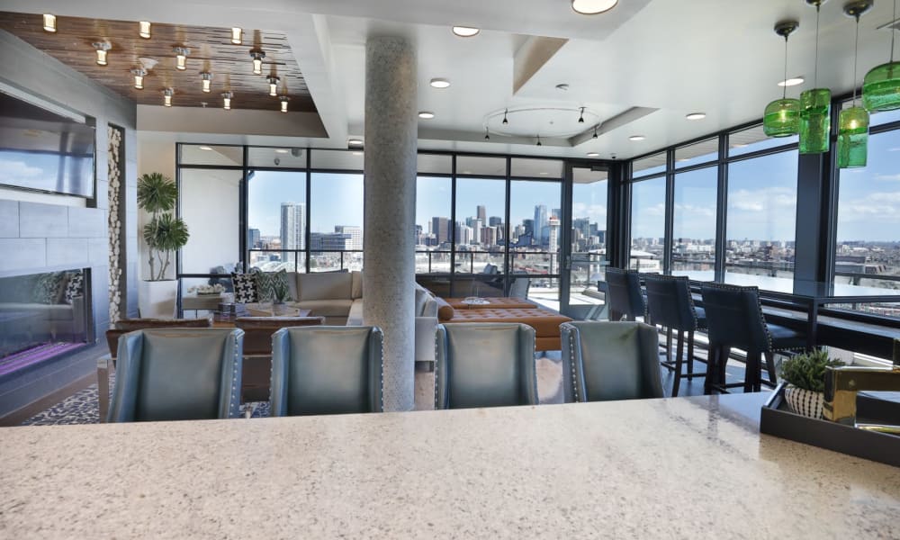 Resident Lounge at The Alcott in Downtown Denver, Colorado