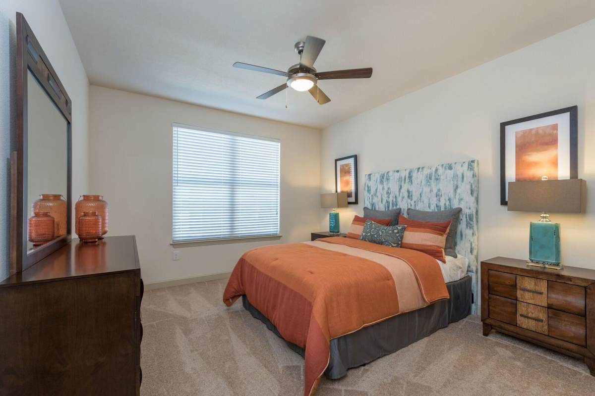 Bedroom at Watercrest at Katy in Katy, Texas.