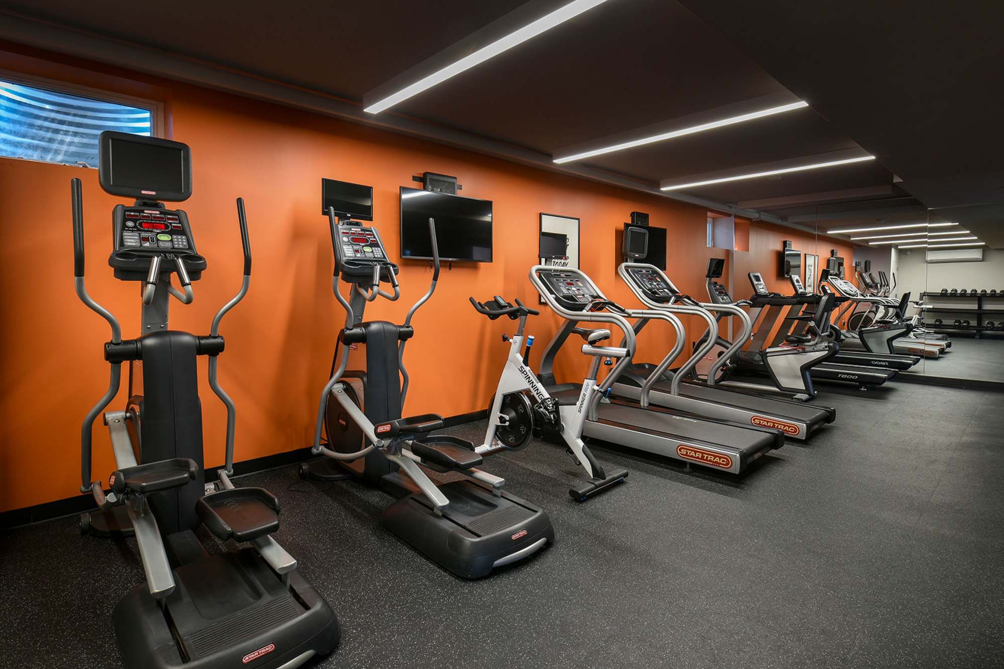 fitness center at Parc at Summit in Summit, New Jersey