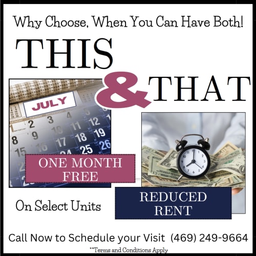 Woodside Flats June Special - One Month Free and reduced rent rates on select units