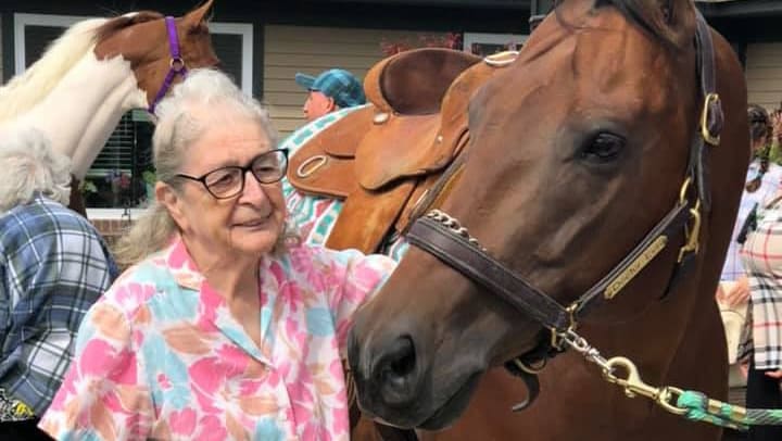 Animal therapy for memory care residents