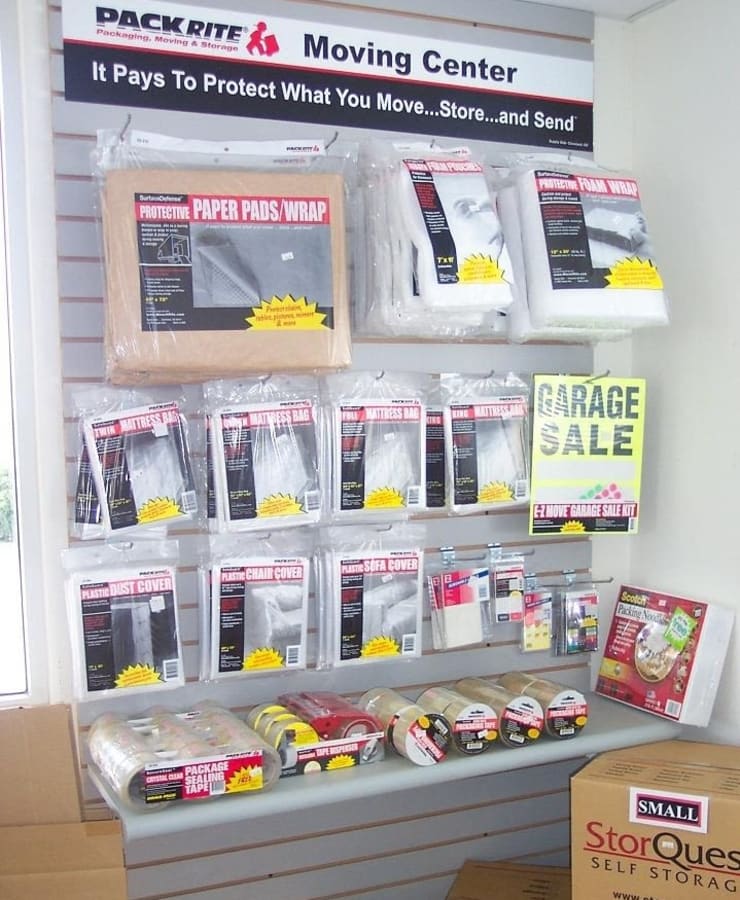 Packing supplies available at StorQuest Self Storage in San Leandro, California