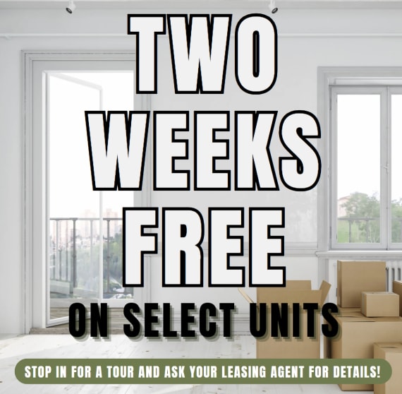 The Park on Forum Summer Special- 2 weeks free on SELECT 1 & 2 Bedroom apartment homes.**Discount taken after first full month's rent.