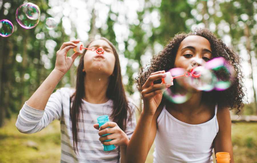 Kids playing in the local park near Edgewood Group Apartments in Merrillville, Indiana