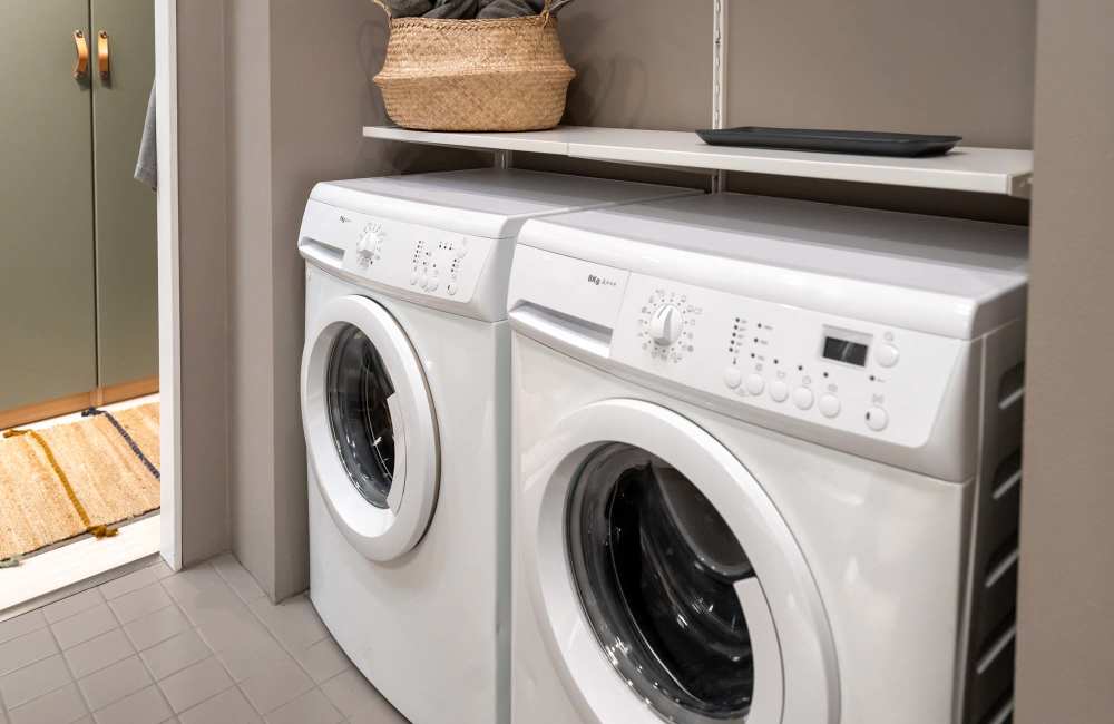 On-site laundry provision at Jefferson Cunningham Apartments in Los Angeles, California