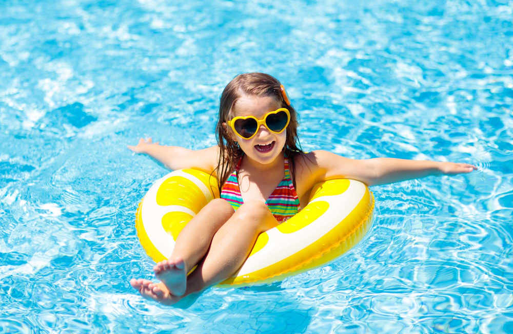Community pool at Creekwood Place in Lancaster, Texas